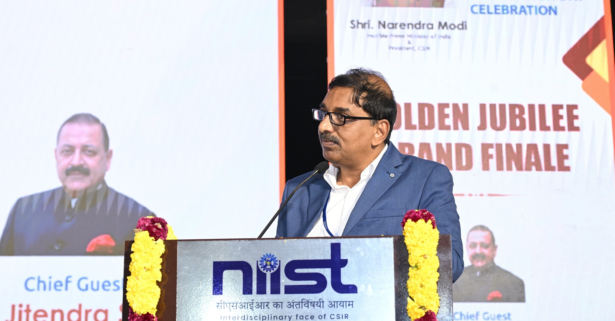 CSIR-NIIST was honoured to host Dr. K. Vasuki, IAS, Secretary, General Education Department, Government of Kerala, who delivered an inspiring Golden Jubilee Lecture on the theme “Purpose of Life” during the Grand Finale of the event