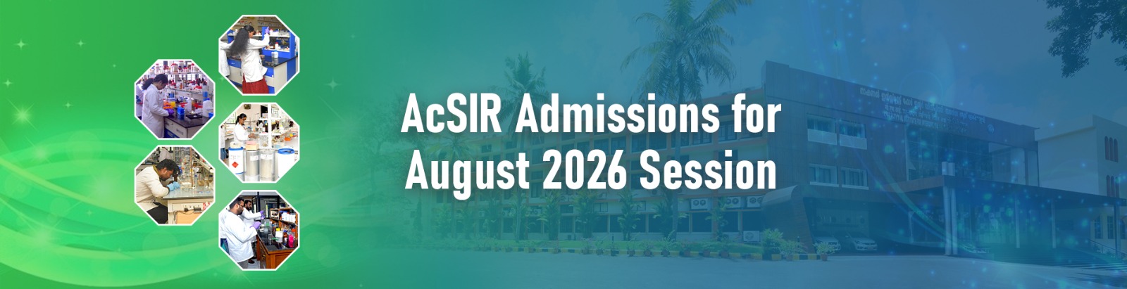 AcSIR Admission August 2026 session