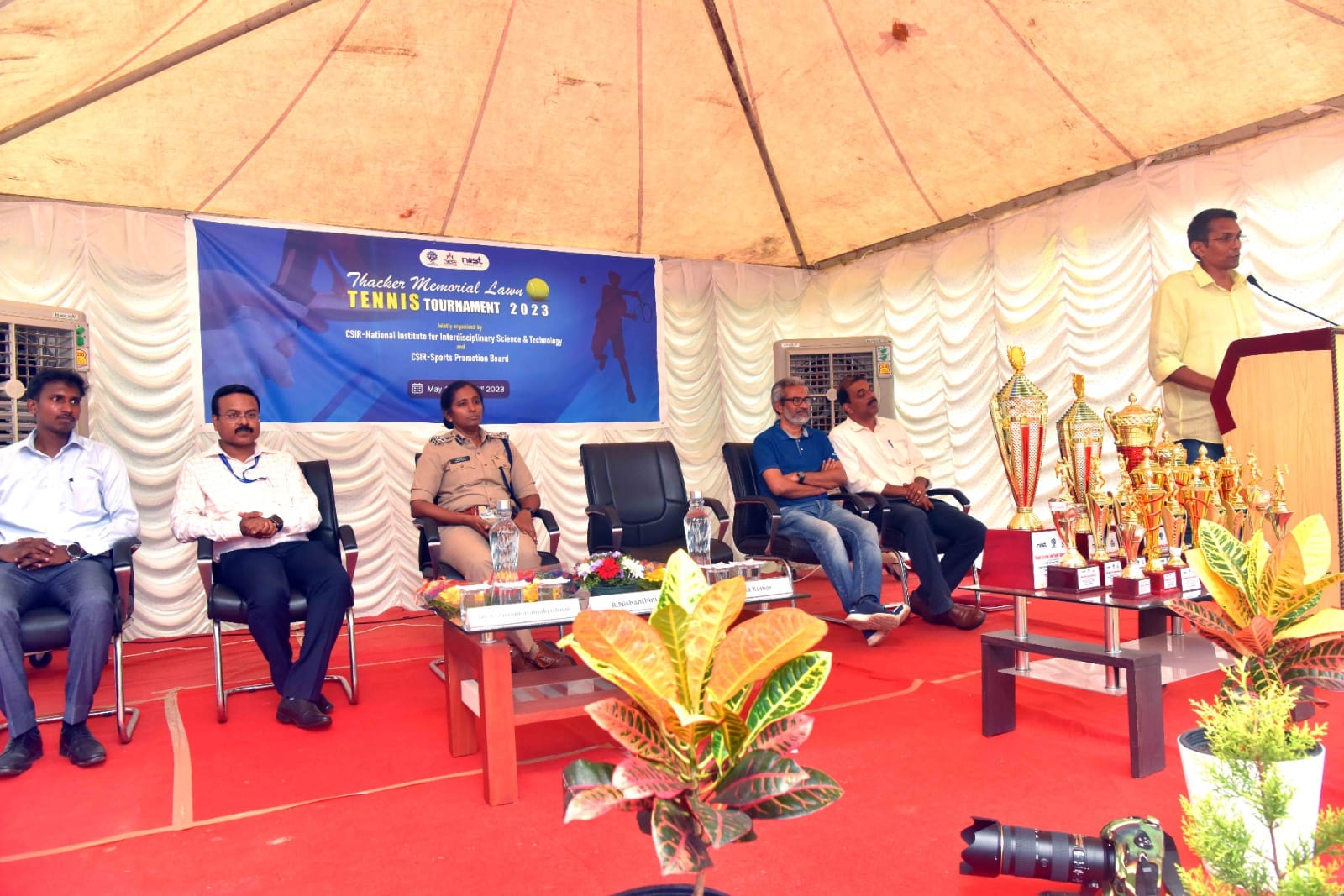 प्रतिष्ठित ठाकर मेमोरियल लॉन टेनिस टूर्नामेंट 2023 का उद्घाटन 19 मई 2023 को एनआईआईएसटी में आयोजित किया गया था।
