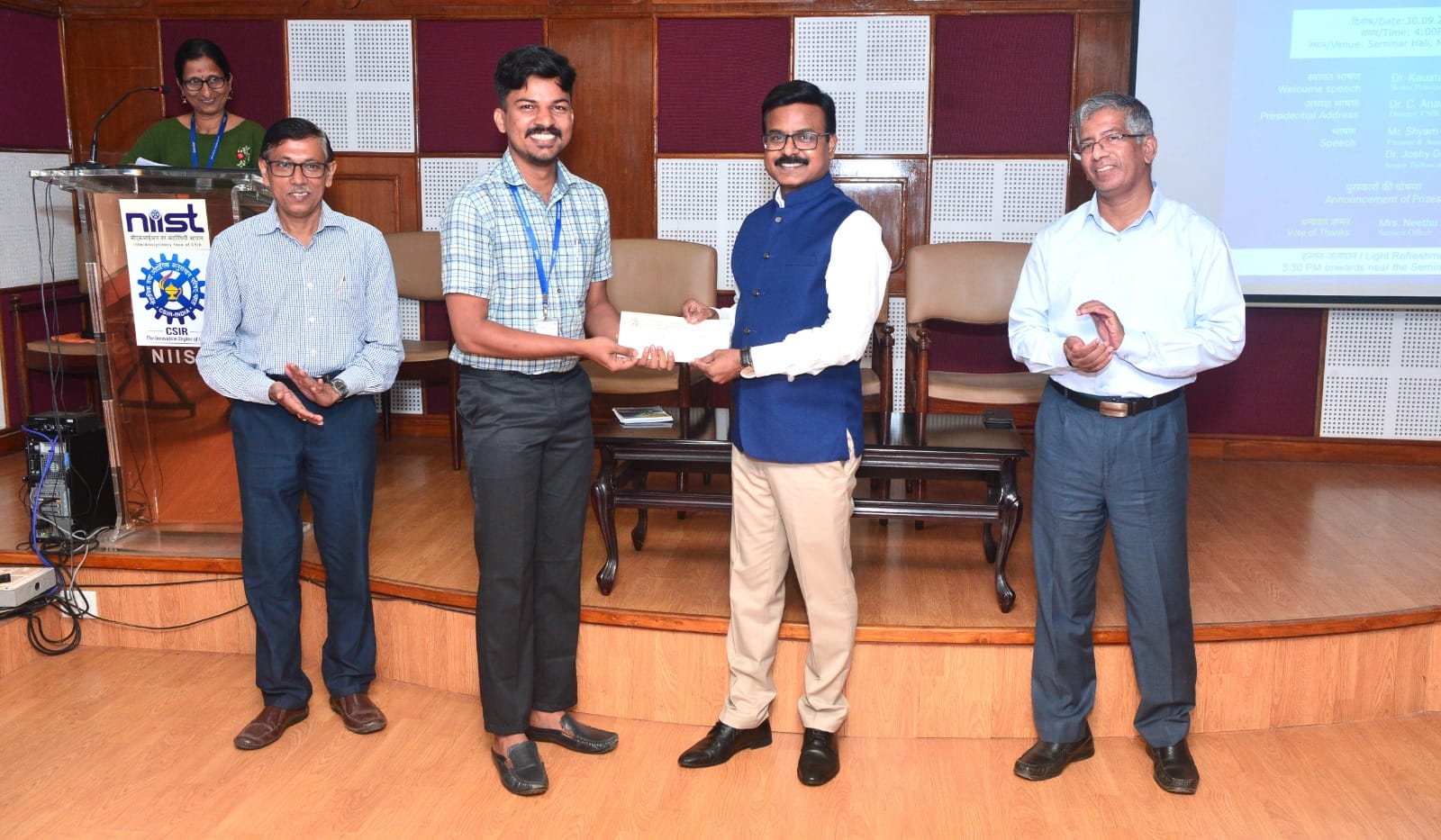 Valedictory function of Hindi Pakhwada celebrations at CSIR-NIIST