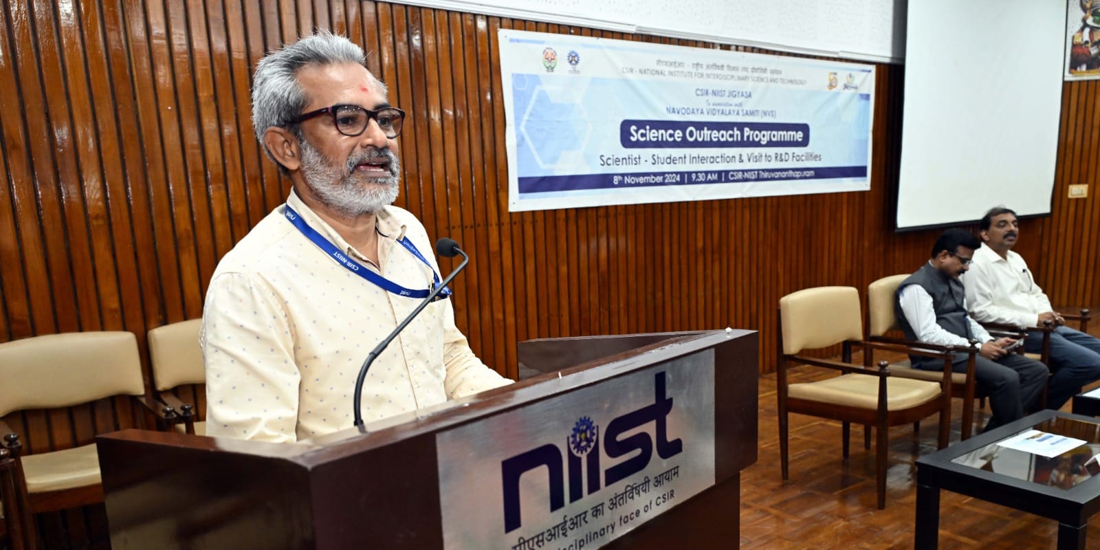Dr. C. Anandharamakrishnan, Director CSIR-NIIST, inaugurated Jigyasa Science Outreach Program organized for students of five Jawahar Navodaya Vidyalayas at CSIR-NIIST