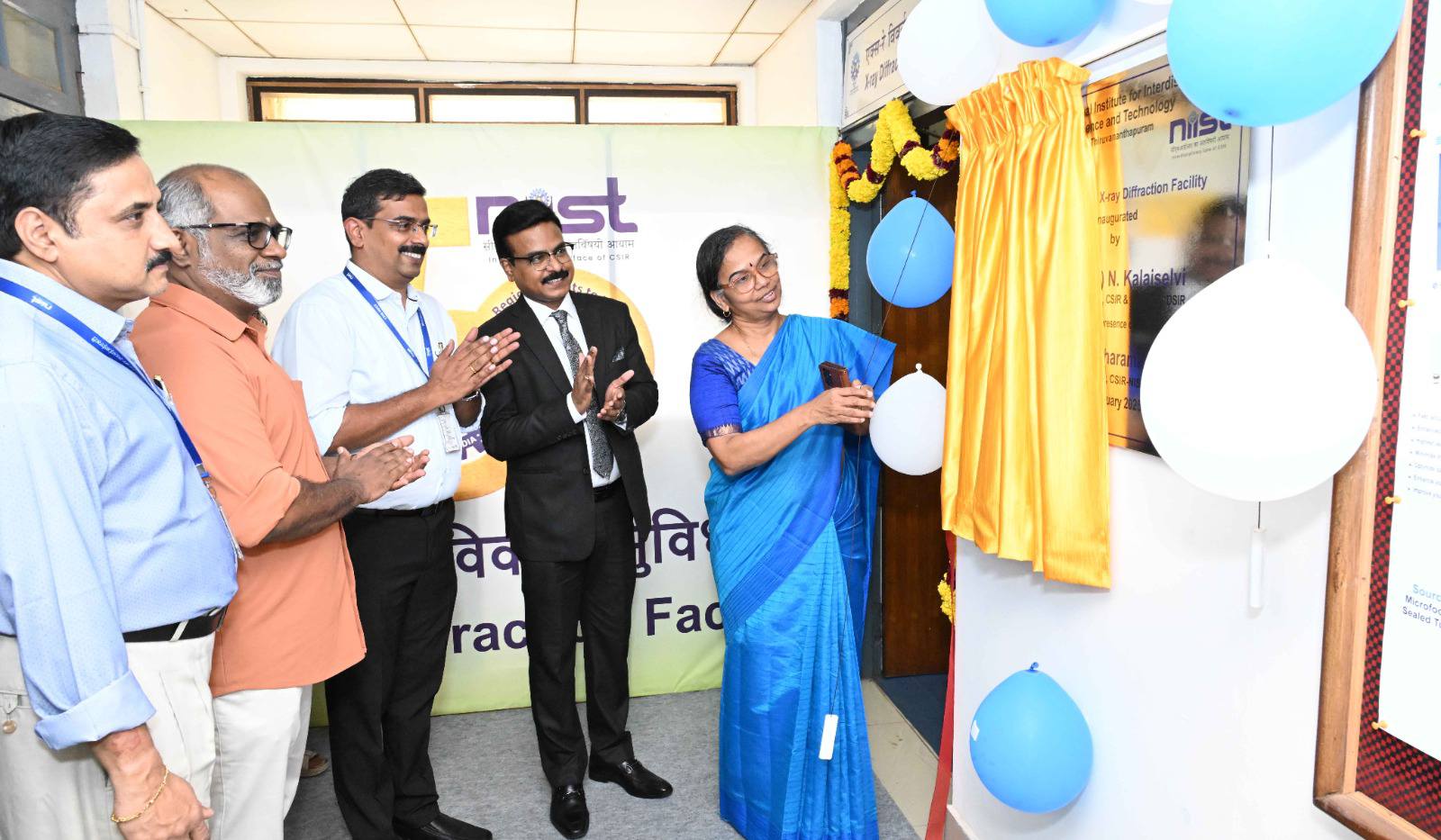 Dr. (Mrs.) N. Kalaiselvi, Secretary DSIR  and DG CSIR inaugurated the new X- Ray Diffraction Facility at CSIR-NIIST