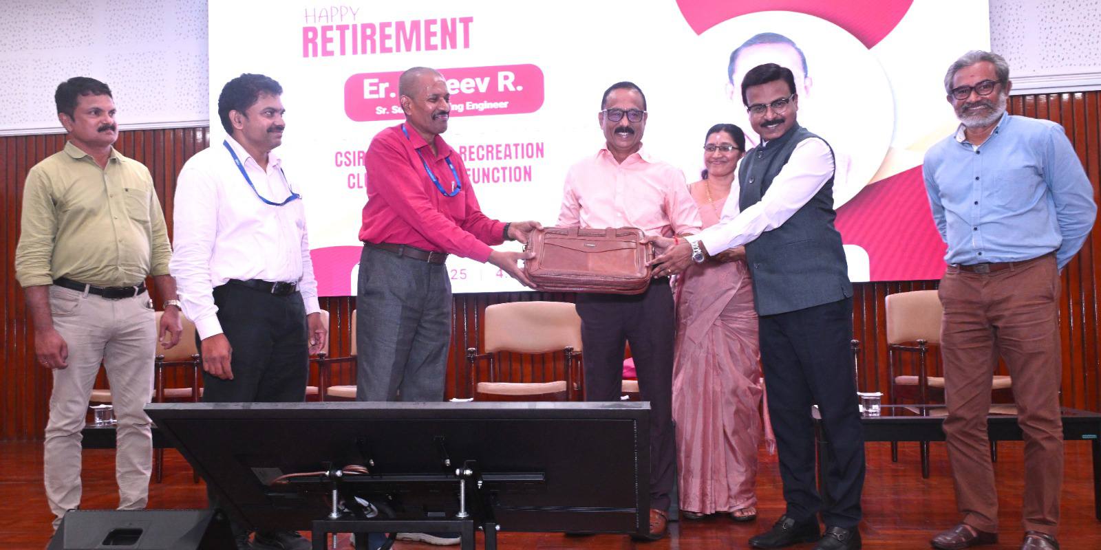 Retirement function of Er. Rajeev R., Sr. Superintending Engineer, CSIR-NIIST