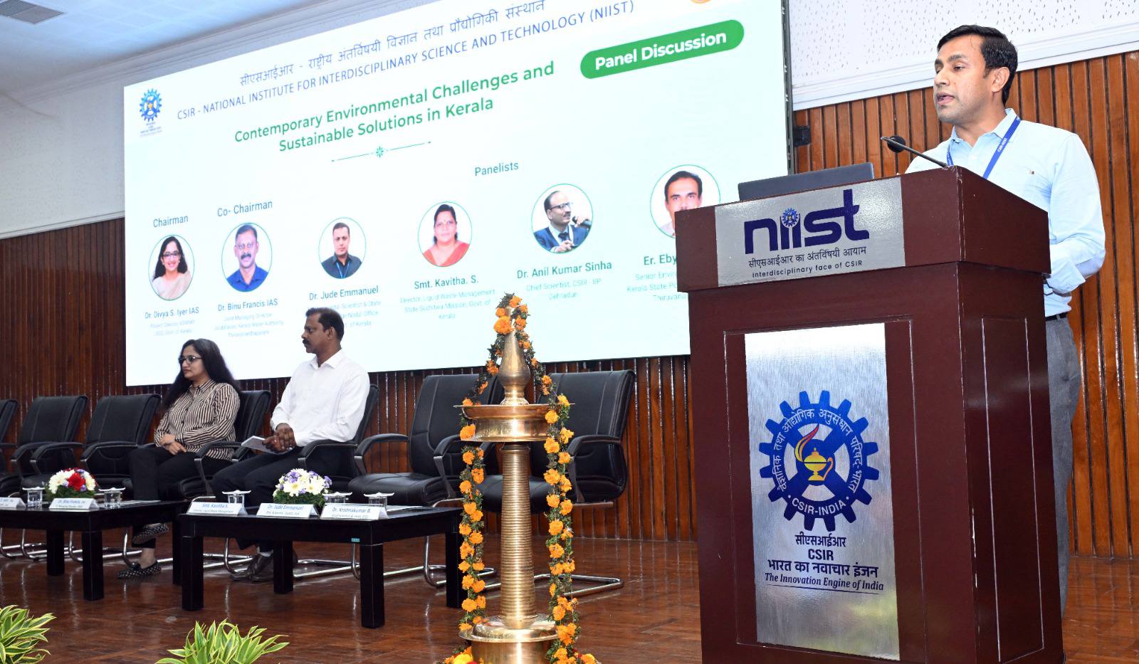 Glimpses from the various panel discussions and digital poster presentations held on the sidelines of the Golden Jubilee National Conclave on Sustainable Solutions for Environment Management at CSIR-NIIST