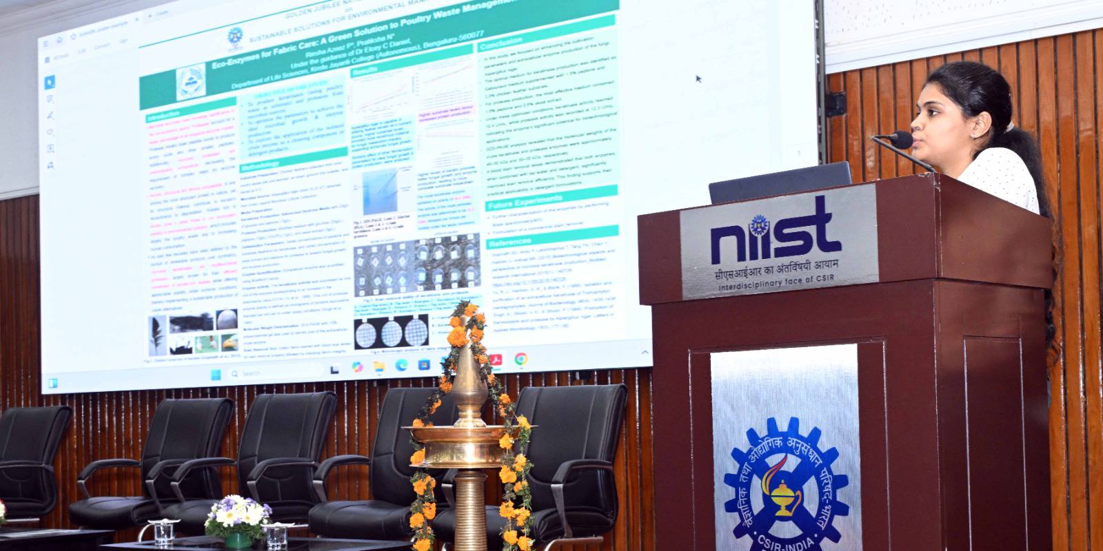 Glimpses from the various panel discussions and digital poster presentations held on the sidelines of the Golden Jubilee National Conclave on Sustainable Solutions for Environment Management at CSIR-NIIST