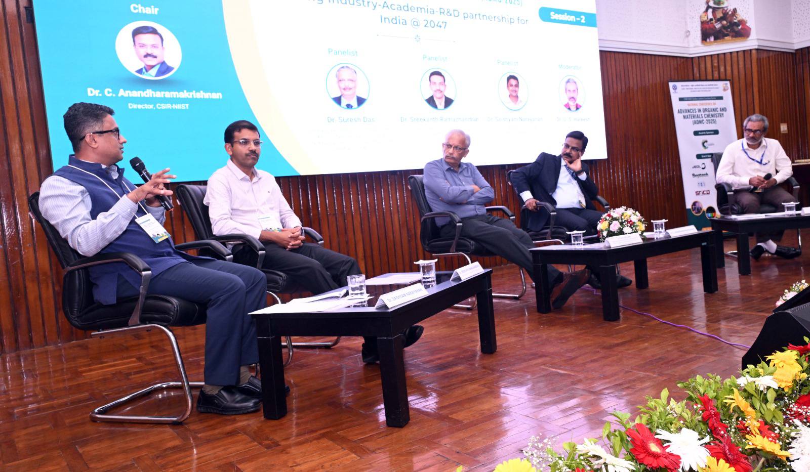 Glimpses from the various panel discussions and invited lectures held as part of the Golden Jubilee Conclave on Advances in Organic and Materials Chemistry
