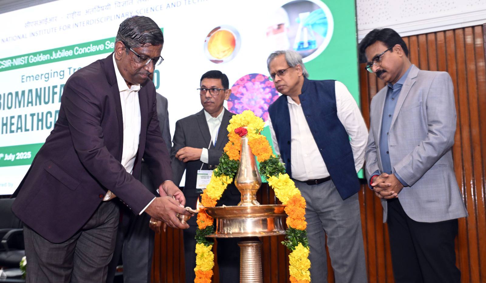 Golden Jubilee Conclave on Emerging trends in Bio-manufacturing and Healthcare 2025 at CSIR-NIIST