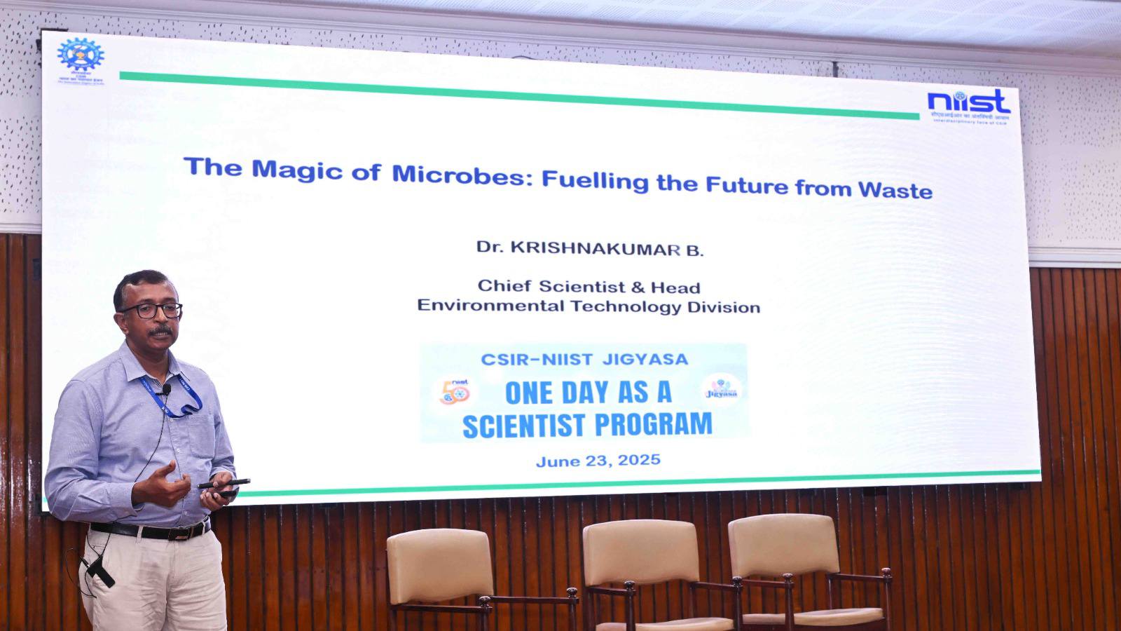 Glimpses from the Day 3 of "One Day As a Scientist" program at CSIR-NIIST