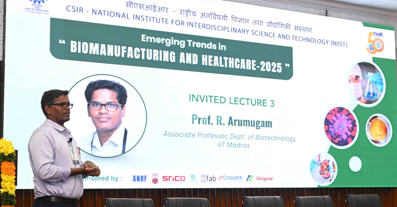 Glimpses from the Kenote lecture and various invited lectures during the Golden Jubilee Conclave on Biomanufacturing and Healthcare 