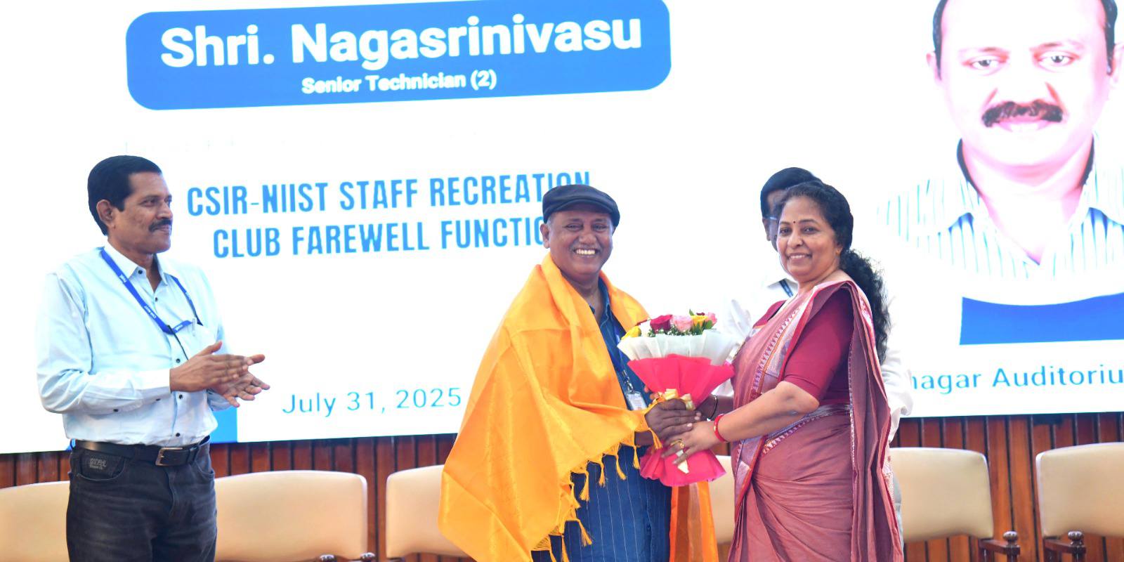 Retirement function of Shri. Nagasrinivasu, Senior Technician (2), CSIR-NIIST