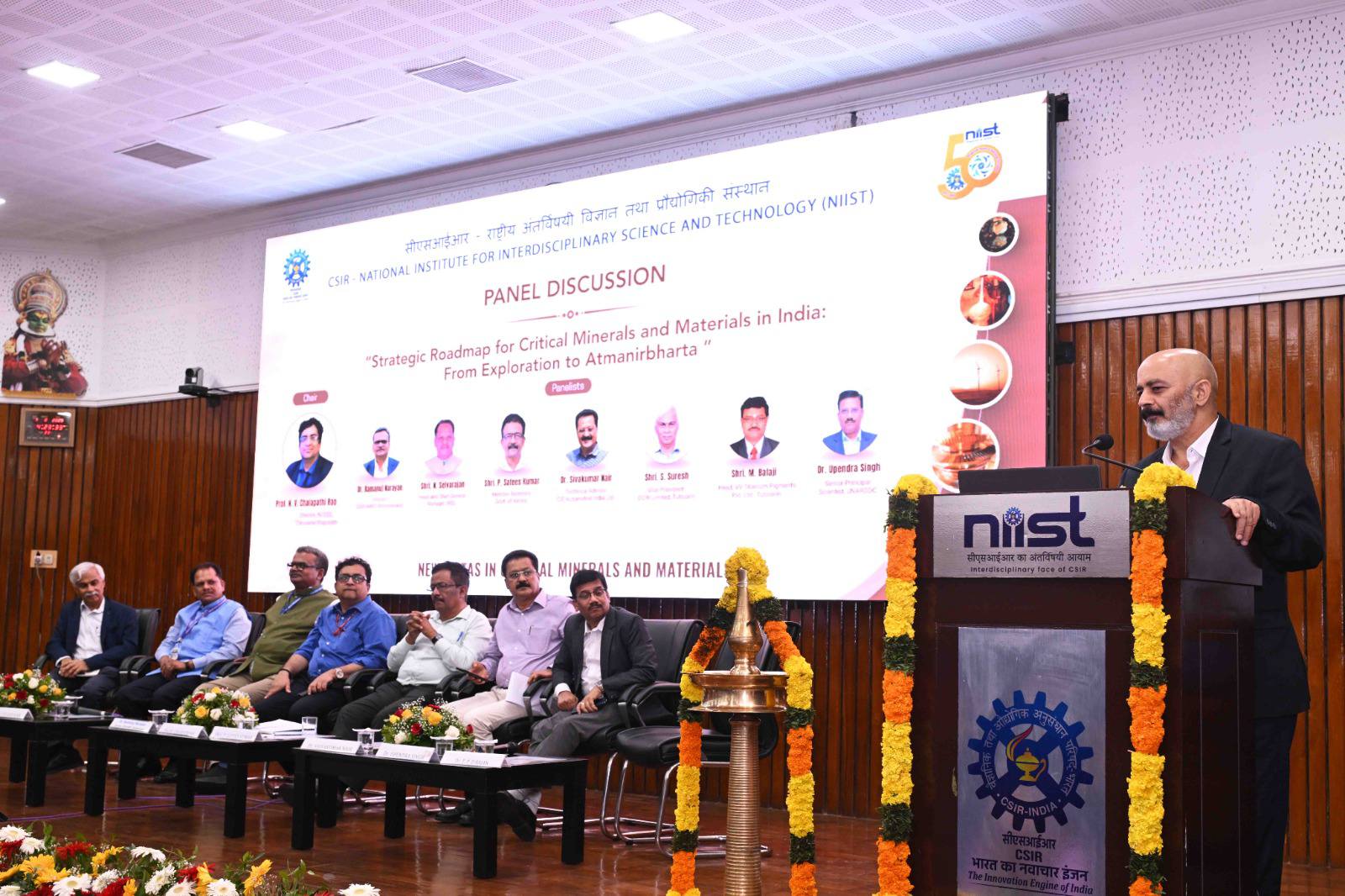 Glimpses from the panel discussion, keynote lectures and invited lecture held during the Golden Jubilee Conclave on New Vistas in Critical Minerals and Materials