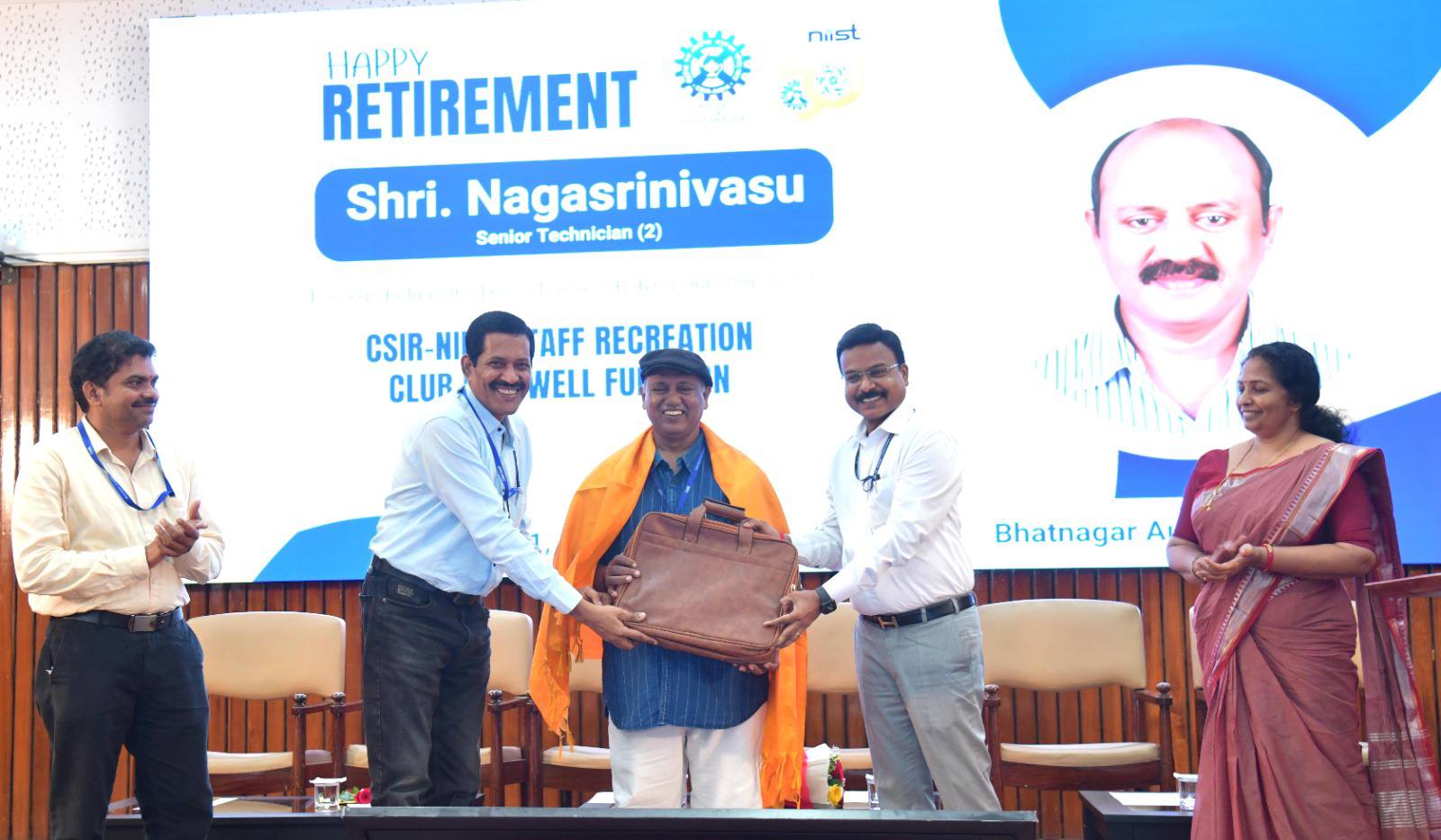 Retirement function of Shri. Nagasrinivasu, Senior Technician (2), CSIR-NIIST