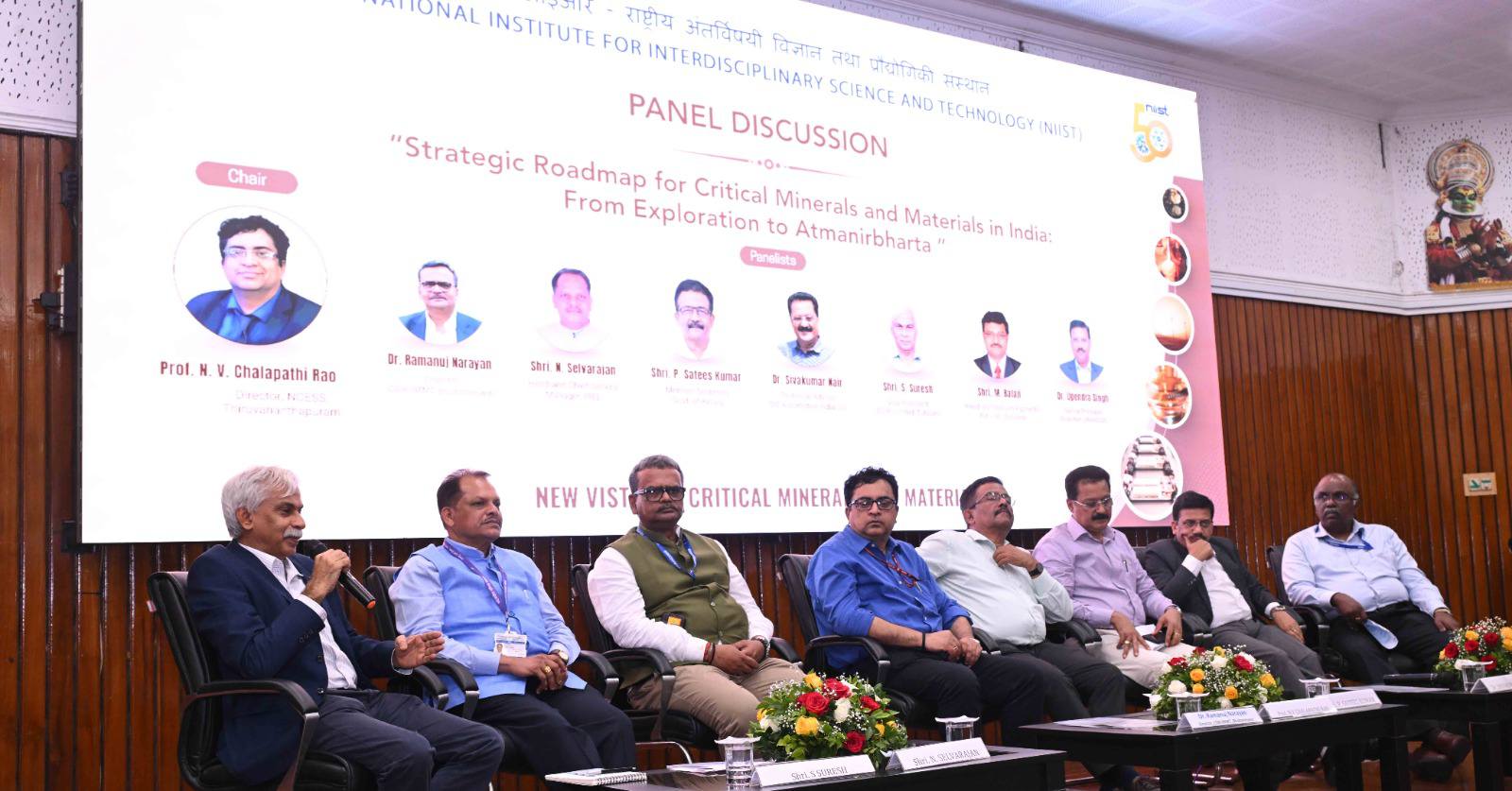 Glimpses from the panel discussion, keynote lectures and invited lecture held during the Golden Jubilee Conclave on New Vistas in Critical Minerals and Materials