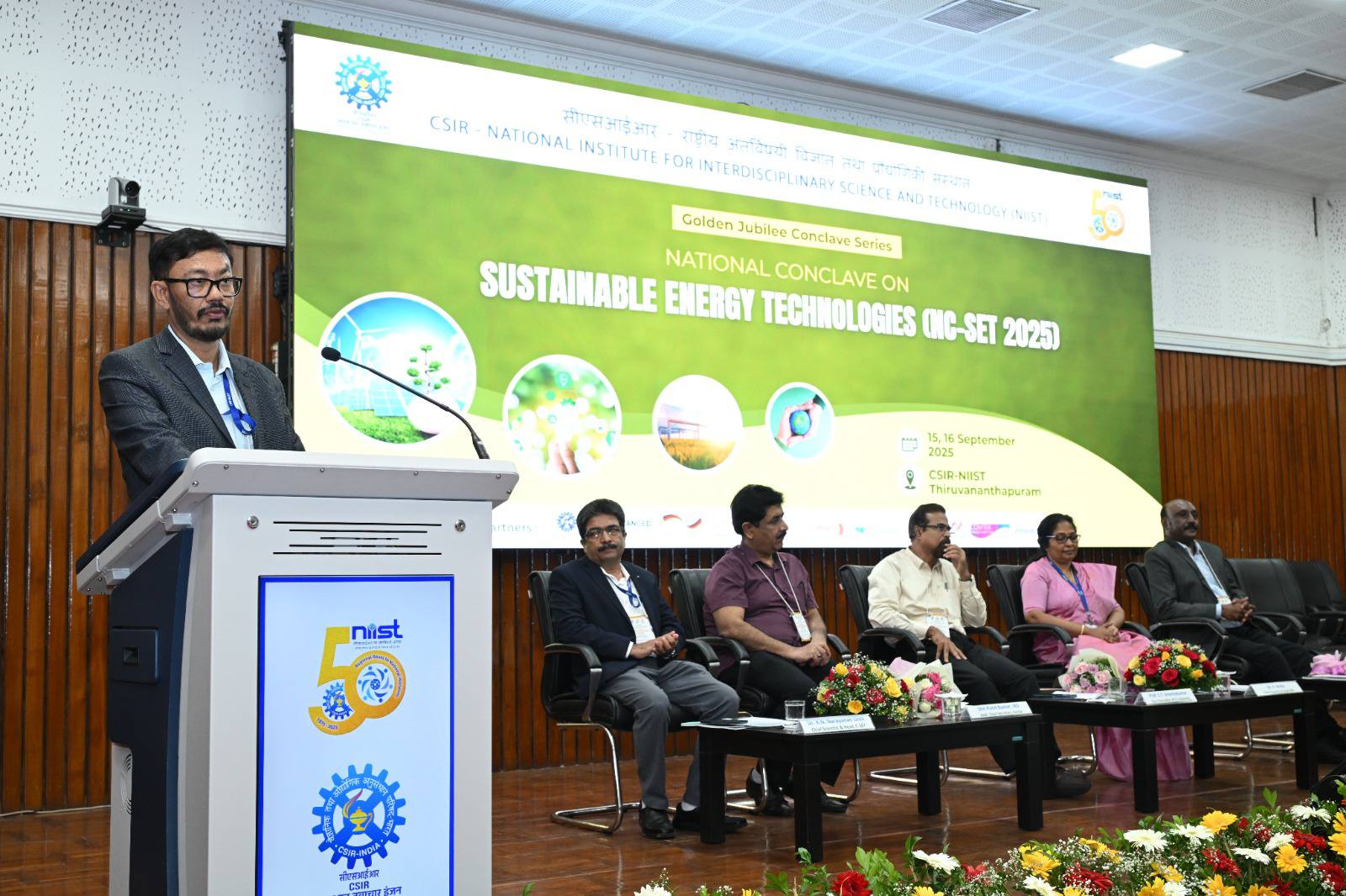 Golden Jubilee Conclave on Sustainable Energy Technologies (NC-CET 2025) at CSIR-NIIST