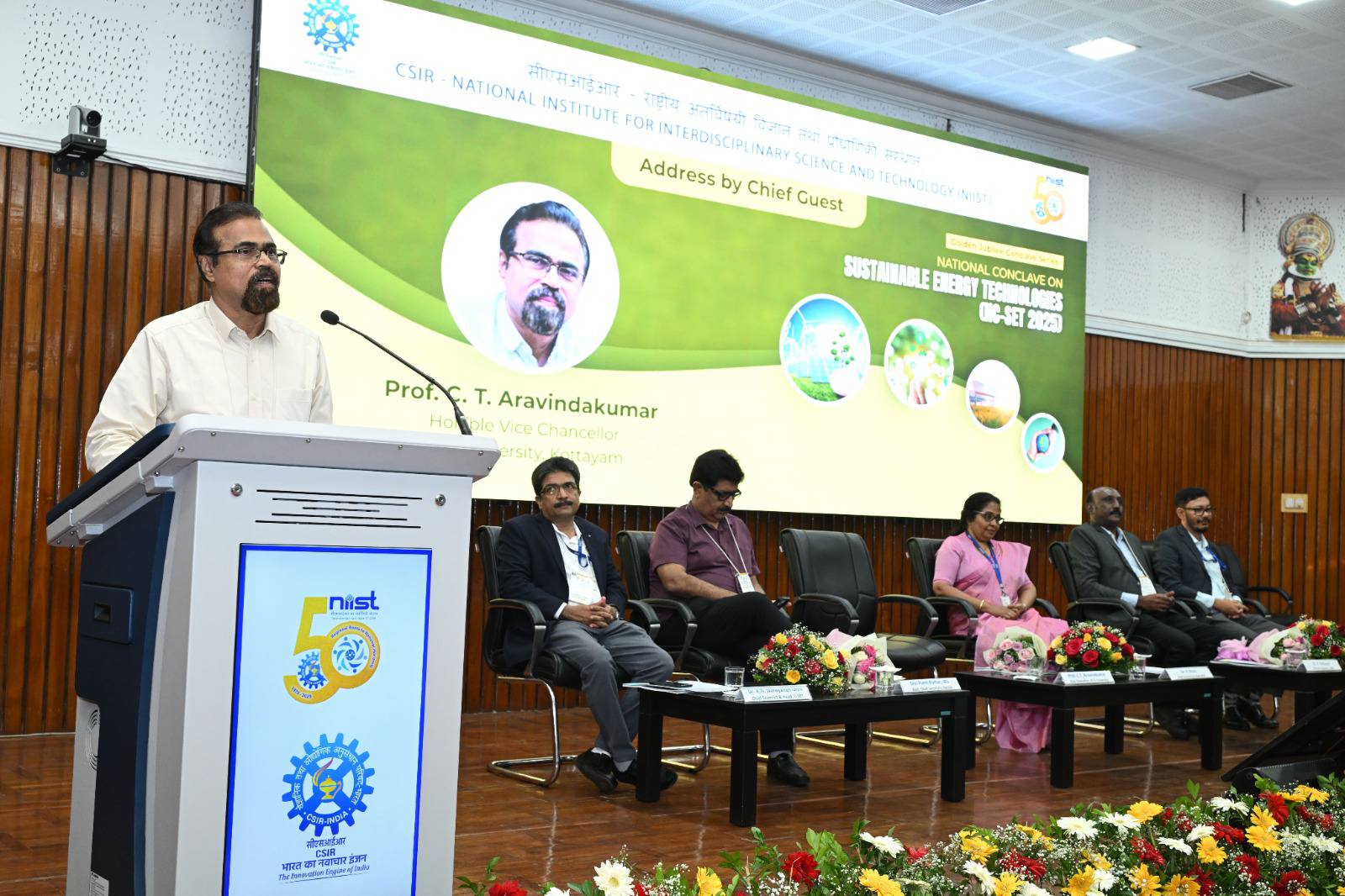 Golden Jubilee Conclave on Sustainable Energy Technologies (NC-CET 2025) at CSIR-NIIST