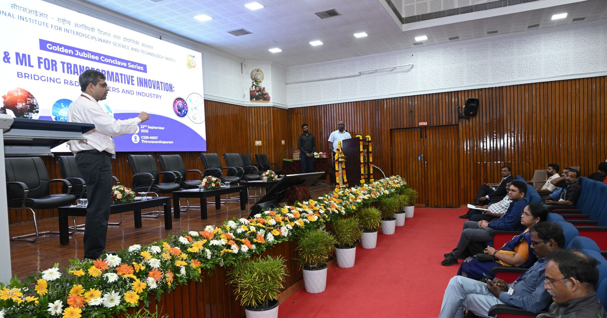 Glimpses from the panel discussion, eynote address and various technical sessions held during the Golden Jubilee Conclave on AI & ML for Transformative Innovation: Bridging R&D Frontiers and Industry 
