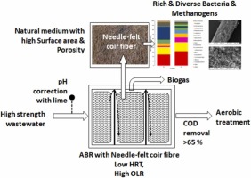 Needle-Felt Coir fibre: A natural substitute for synthetic media in anaerobic fixed film reactors for wastewater treatment