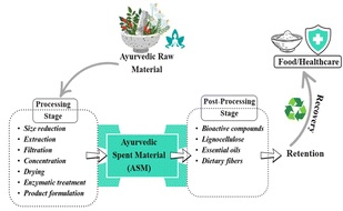 Status and prospects of valorisation of ayurvedic spent materials: focus on Dashamoola by-products for food applications Status and prospects of valorisation of ayurvedic spent materials: focus on Dashamoola by-products for food applications