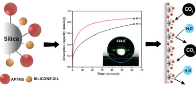 CO2 Adsorption Studies of Hydrophobic Silica Sorbent Functionalized with Silicone Oil-Amine Blends under Low-Temperature Conditions CO2 Adsorption Studies of Hydrophobic Silica Sorbent Functionalized with Silicone Oil-Amine Blends under Low-Temperature Conditions