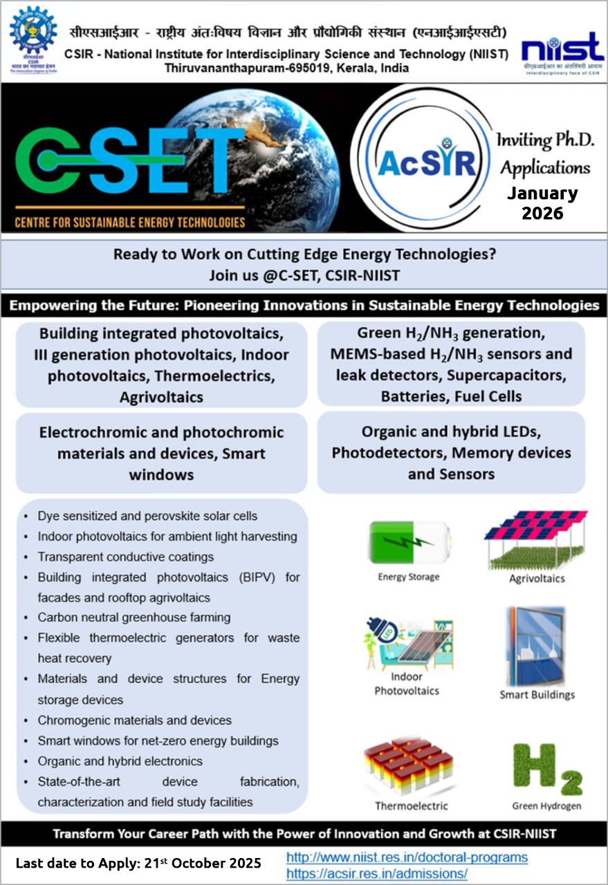 AcSIR | CSIR - National Institute For Interdisciplinary Science and ...